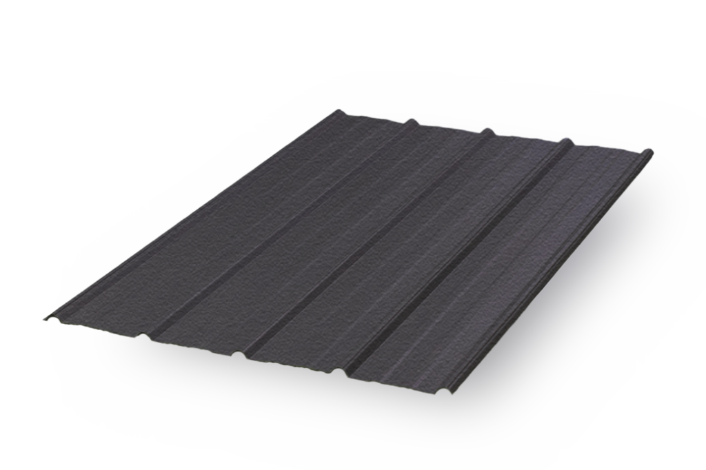 textured dark graphite metal roofing maguire metals